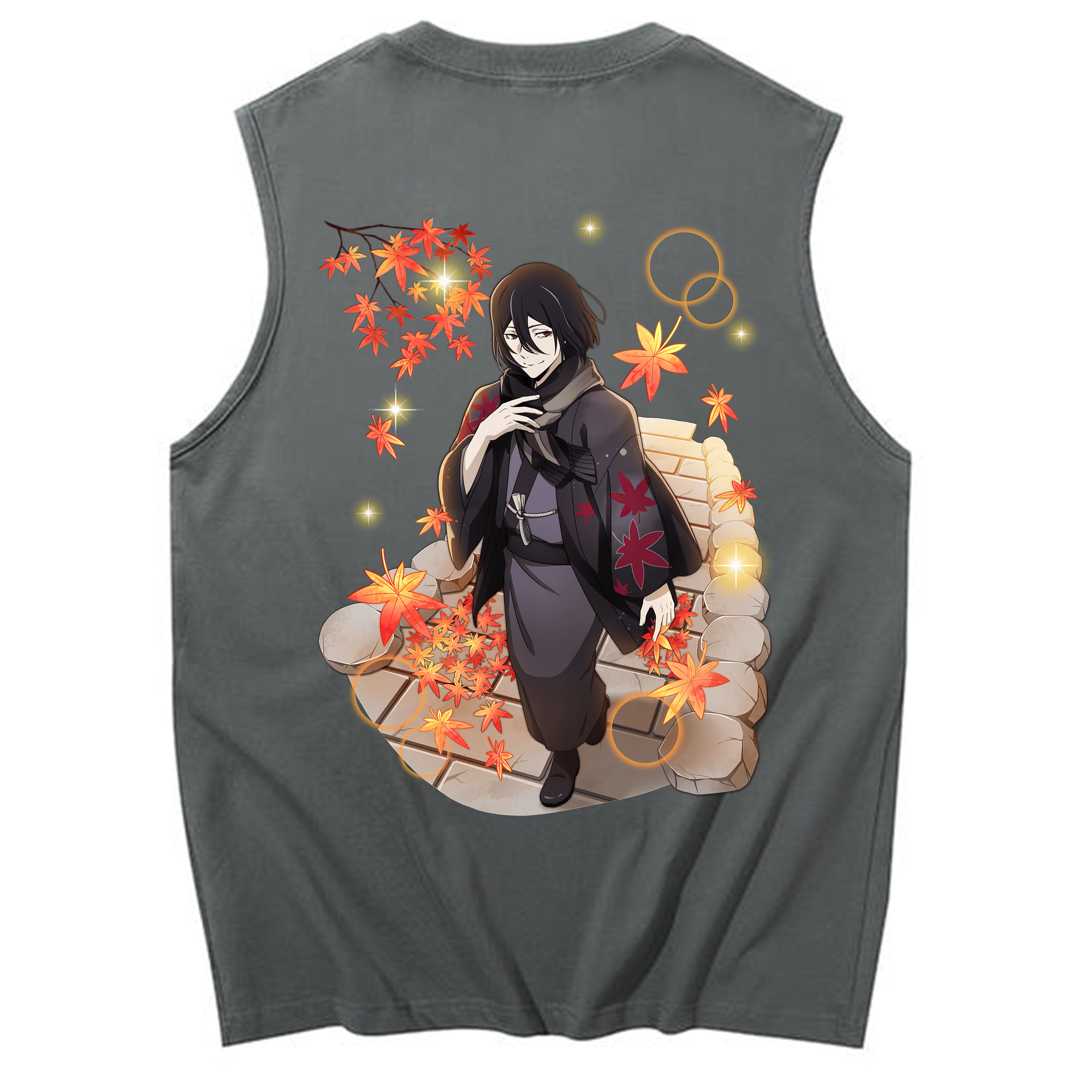 （画像用） 文豪ストレイドッグス Bungo Stray Dogs コットン100％タンクトップ（背面プリント）